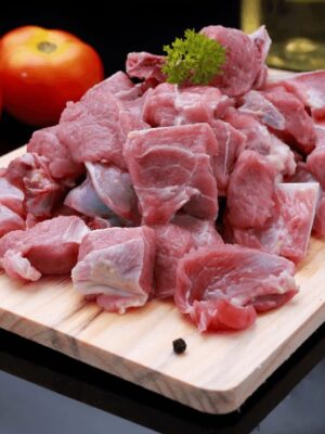 Indian goat mutton clean & cut pcs